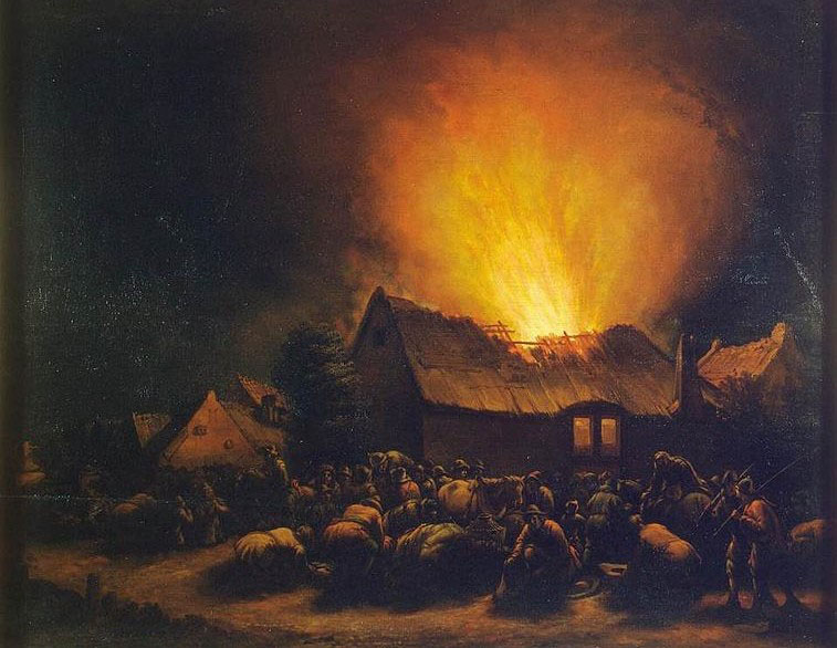 Fire in a Village